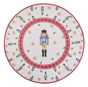 Covor roșu rotund ø 160 cm cu model de Crăciun Toy's Delight Nutcracker – Villeroy&Boch