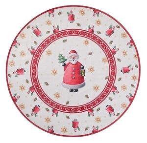 Covor roșu rotund ø 160 cm cu model de Crăciun Toy's Delight Santa Claus – Villeroy&Boch
