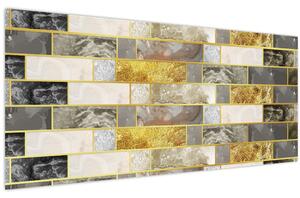 Tablou - Decor cu texturi (120x50 cm)