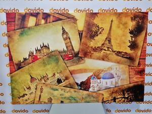 Tablou cărți poștale ale metropolelor