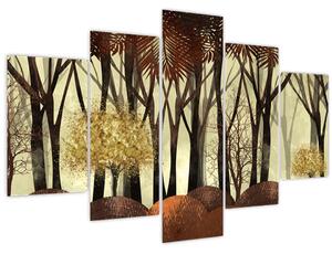 Tablou - Pădure decorativă (150x105 cm)