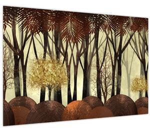 Tablou - Pădure decorativă (90x60 cm)