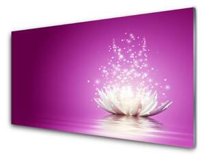 Panou sticla bucatarie Lotus Flower Floral violet