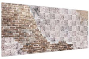 Tablou - Perete de cărămidă (120x50 cm)