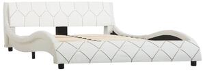 Cadru de pat, alb, 120 x 200 cm, piele artificială