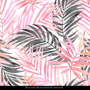 Fototapet Păduri tropicale roz