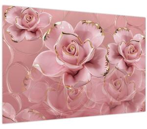Tablou - Decor floral (90x60 cm)