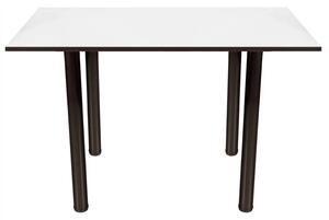 Masa de bucatarie DENVER, blat din PAL alb, 110X65X73 cm