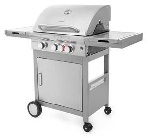 Grătar pe gaz CALIFORNIA BBQ, 4 arzătoare, cu regulator de presiune, argintiu Penta CZ