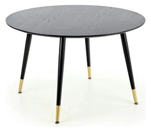 Masa EMBOS, negru/auriu, 120x75 cm