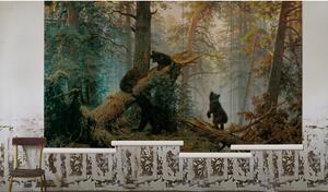 Fototapet Familia de urs în pădure