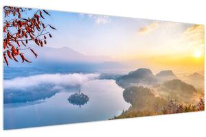 Tablou - Lacul Bled (120x50 cm)