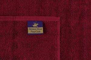 Set 2 prosoape de baie 406, Beverly Hills Polo Club, 70x140 cm, bumbac, mov/roz