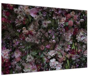 Tablou - Perete de flori (90x60 cm)
