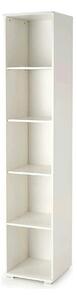 Biblioteca LIMA SL-1 alb, PAL laminat, 40x40x200 cm