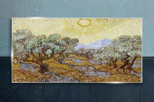 Tablou sticla Sun Las Van Gogh