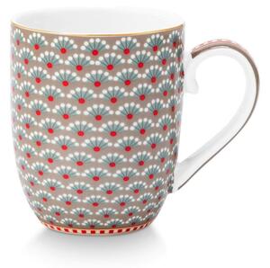 Cană din porțelan, Pip Studio, Khaki, 145 ml, colecția Blooming Tales