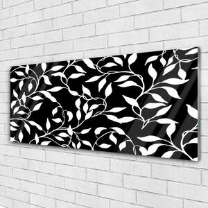 Tablou pe sticla Abstract Art Alb Negru