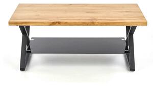Masuta cafea XENA, negru/stejar natural, 110x60x45 cm