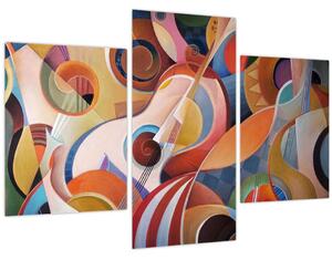 Tablou - Abstract muzical (90x60 cm)