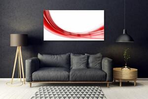 Tablou pe sticla Abstract Art Red White