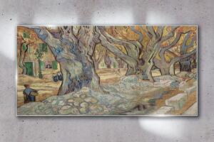 Tablou sticla Road Menders Van Gogh