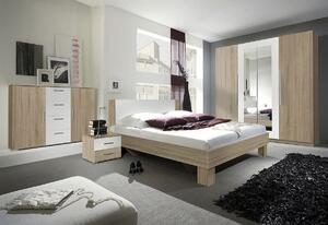 Set dormitor ERA - dulap (20), pat 160+2x noptiere(51), comoda (26), pin artic deschis/pin artic închis