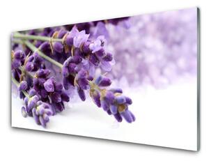 Tablou pe sticla Flori Floral violet