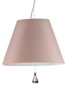 Luceplan Costanza lampă suspendată D13sas, pudră, reglabil, Roz / Rosé, Camera de zi / sufragerie, Plastic, Design