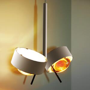 Top Light Lampă suspendată reglabilă PUK CEILING, crom mat, reglabil, Gri, Camera de zi / sufragerie, Metal, Design