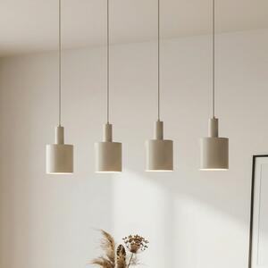 Lindby Lampă suspendată Ovelia, bej, 4 becuri, metal, E27, reglabil, Bej, Bucătărie, Metal, Modern