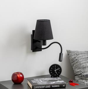 Lampă LED de perete Brilagi NUBILA 1xE27/25W/230V + LED/3W negru