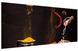 Tablou - Condimente în mișcare (120x50 cm)