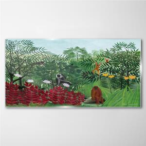 Tablou pe sticla Tropical Las Henri Rousseau