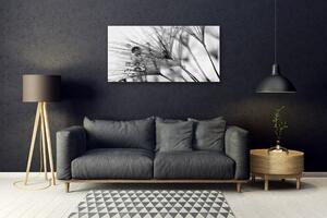 Tablou pe sticla Abstract Floral Gray