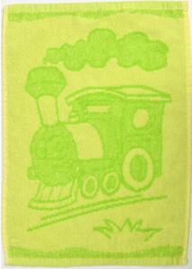 Prosop pentru copii BEBÉ Masina verde 30x50 cm