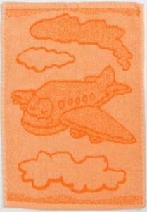 Prosop pentru copii BEBÉ avion portocaliu 30x50 cm
