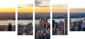 Tablou 5-piese panorama orașului New York