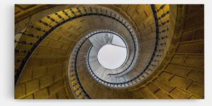 Tablou Canvas, 50x100cm, Dormitor si Living, Abstracte, Iluzii optice, Triple Staircase
