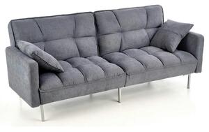 Canapea stofa extensibila ROBERTO, gri albastrui, 193x85/108x86/58 cm