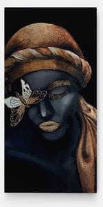 Tablou Canvas, 40x80cm, Dormitor si Living, Femei, Porterete, Butterfly Lady