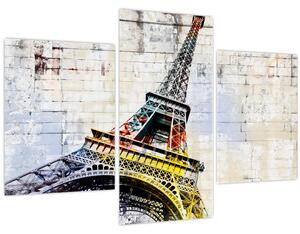 Tablou - Arta digitală a Turnului Eiffel (90x60 cm)