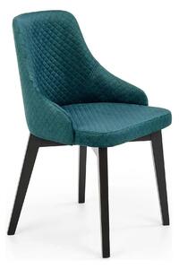 Scaun tapitat TOLEDO 3, verde, 57x56x86 cm