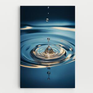 Tablou Canvas, 20x30cm, Dormitor si Living, Feng Shui, Apa, Cream Water Drop