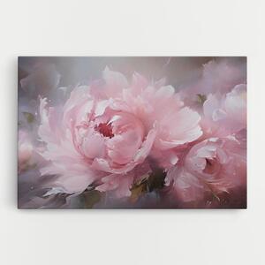 Tablou Canvas, 20x30cm, Dormitor si Living, Flori, Bujori, Dreamy Painting Peony