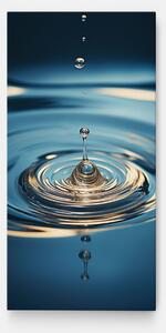 Tablou Canvas, 40x80cm, Dormitor si Living, Feng Shui, Apa, Cream Water Drop