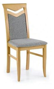 Scaun CITRONE, gri/stejar honey, stofa clasica/lemn de fag, 44X53X96 C