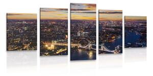 Tablou 5-piese vedere aeriană la Tower Bridge