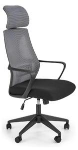Scaun de birou VALDEZ, gri/negru, stofa/plasa, 64x60x116/121 cm