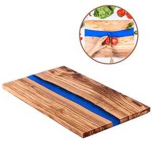 Tocator bucatarie din Lemn de maslin, 23cm x 35 cm, Platou servire cascaval /mezeluri, Koken
